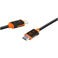 J5CREATE USB-C 100W Sync- & Ladekabel (JUCX25L30), 3 m, USB C, USB C, Schwarz, Orange