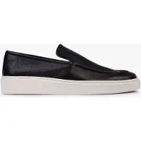 Omnio Mons Slipper für Herren, schwarz, aus Leder