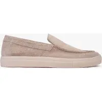 Omnio Slipper für Herren, Farbe Ecru, aus Wildleder