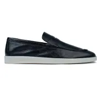 Omnio Mailand-Slipper für Herren, schwarz, aus Leder