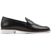 Omnio Slipper für Damen, schwarz, aus Leder
