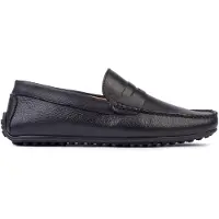 Omnio Bjorn Slipper für Herren, schwarz, aus Leder