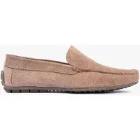Omnio Herren Slipper, Sandfarben, aus Wildleder