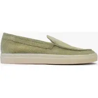 Omnio Slipper für Herren, grün, aus Wildleder