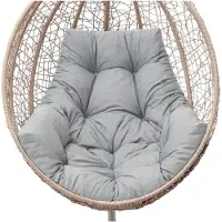 Hobbygarden Hängeschaukelkissen George Schaukelauflagen Schaukelkissen Kissen Polster Auflagen Cocoonschaukel Asche