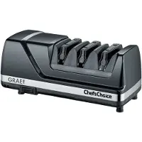 Graef Messerschärfer "Diamant CX 125", schwarz, B:11,2cm H:11cm T:25cm, Messerschärfer, 15 Schleifwinkel, Messerschärfer