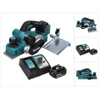 Makita DKP 181 RT1 Akku Hobel Falzhobel 82 mm 18 V Brushless + 1x Akku 5,0 Ah + Ladegerät