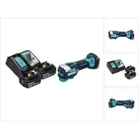 Makita DTM 52 RT Akku Multifunktionswerkzeug 18 V Starlock Max Brushless + 2x Akku 5,0 Ah + Ladegerät