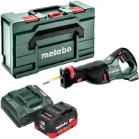 Metabo SSEP 18 LT Akku Säbelsäge 18 V 32 mm + 1x LiHD Akku 10,0 Ah + Ladegerät + Metabox
