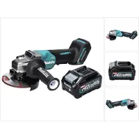 Makita GA 016 GM1 Akku Winkelschleifer 40 V max. 125 mm Brushless XGT + 1x Akku 4,0 Ah - ohne Ladegerät