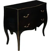 Casa Padrino Barock Luxus Kommode im Barockstil Schwarz Gold - Breite 85 cm, Höhe 78 cm, Tiefe 37 cm
