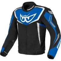 Berik Bad Eye wasserdichte Motorrad Textiljacke, schwarz/weiß/blau, 48