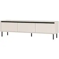 Masseno TV-Schrank OSTIA 178,6 cm Fernsehschrank mit 3 Schubladen für Wohnzimmer Modern 178,6x40x50 cm Beige / Beige