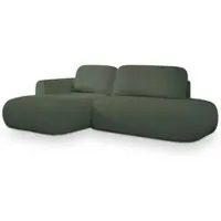 Masseno Ecksofa NUVIRA L-S mit Schlaffunktion L-Form, Sofa mit Bettkasten, Wohnzimmersofa, Couch, Soffa, Bettsofa, Couchgarnitur- Grün, QUELLE 37