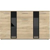 AX Living Formilo Sideboard Kommode Sonoma Eiche mit Schublade 140,4cm