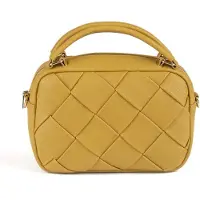Vivisence Damen Schultertasche Geflochtenes Design Ideal für den Alltag