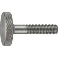 Reyher DIN 653 - Stahl blank - M 5x35 - Rändelschrauben niedrige Form