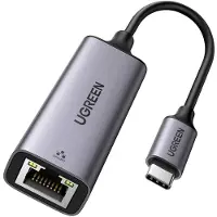 UGREEN 50737, Kabelgebunden, USB Type-A/USB Type-C, Ethernet, 1000 Mbit/s, Silber