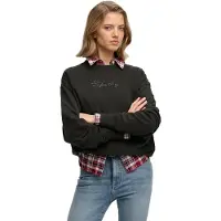 Superdry Sweatshirt "SCRIPT BRAND LOOSE CREW", mit Markenlogo aus Perlenstickerei auf der Brust