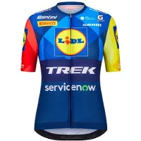 Santini - Women's Lidl Trek Jersey - Radtrikot Gr M blau
