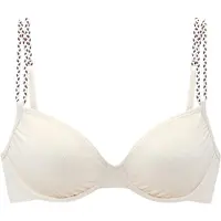 s.Oliver Bügel-Bikini-Top "Ada", Damen, Gr. 44, Cup B, beige (creme), Recycling-Polyamid, Strukturmuster, Bikini-Oberteile Bügel-Bikini-Top, mit gemusterter Strukturware