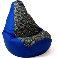 Go Gift Sako bag pouffe Pear print chabber-pad XXL 140 x 100 cm