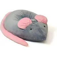 Go Gift Sako bag pouffe Mouse grey-pink L 110 x 80 cm