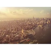 Komar Fototapete "Manhattan - Größe 254 x 184 cm", beige (beige, grau), B:254m L:184m, Papier, Tapeten, Fototapete, Wohnzimmer, Schlafzimmer