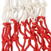 Softee 2er-Set Basketballnetze aus Polypropylen 6mm Stärke 12 Haken zweifarbig für Basketballkörbe