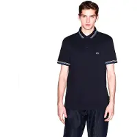 Armani Exchange für Herren. XM002326AF13026UB101 Polo Classic Breathable marineblau (XS), Lässig, Baumwolle, Kurzarm