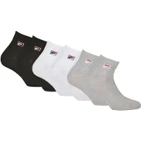 FILA "UNISEX QUARTER PLAIN SOCKS" 6 Paar, mit Logo-Schriftzug