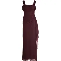 Vera Mont Abendkleid "Abendkleid im Glitzer-Look", Damen, Gr. 42, EURO, rosa (grau, dunkelrot), Obermaterial: 100% Polyester PES., Kleider Abendkleid