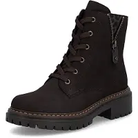 Rieker Winterstiefel "Stiefelette" Gr. 42, braun, 42, Obermaterial: 50% Rindsleder Leather cow. 50% Lammleder LEL., Schuhe, Winterstiefel