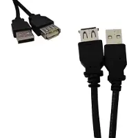 EDM Usb 2.0 Kabel 5 M Schwarz Schwarz One Size