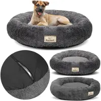 AIO Factory Shaggy Bett 40 cm dunkelgrau abnehmbar Antirutsch