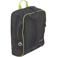 WAN Fahrradtasche Gepäckträger schwarz 10L mit Regenhülle, Unisex
