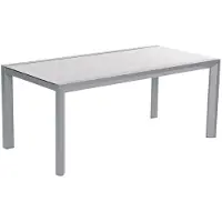 SonnenPartner RONDO Alu Gartentisch mit Spraystoneplatte 180x100cm anthrazit