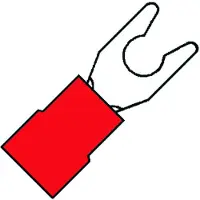 Klemko Isolierte Gabelschuh M5 Für 0.5-1.5mm² Draht - 100302 [100 Stück]