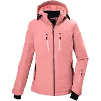Killtec DA Jacke 282 Damen Ski-/Snowboardjacke mit abnehmbarer Kapuze hellpink 40