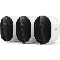 Arlo Pro 6 2K+ Überwachungskamera, 3er Set, IP-Sicherheitskamera, Draußen, Verkabelt & Kabellos, 7,5 m, Amazon Alexa & Google Assistant, Auto