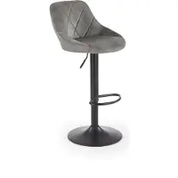 Halmar Barhocker H-101 47x84x45 cm gepolstert höhenverstellbar Küche Tresen Grau