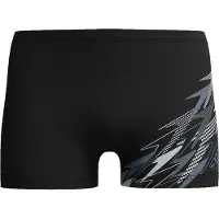 Speedo Badehose mit Plastisol-Wellengrafik, formbeständig, schnell trocknend