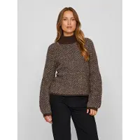 Vila Stehkragen Strickpullover