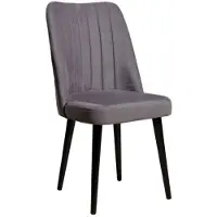 Skye Decor , Vega - Grey, Stuhlset (4 Stück), Grau, 100 % MDF, 46 x 45 x 92 cm