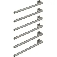 Dornbracht Handtuchwärmer, 6-fach, Ausladung links, Breite 600mm, 83306980-19, Farbe: Dark Chrome