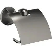 Dornbracht MADISON Papierrollenhalter, mit Deckel, 83510361-99, Farbe: Dark Platinum matt