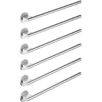Dornbracht Handtuchwärmer SERIENSPEZIFISCH Chrom gebürstet 6-fach, 120 mm Stichmaß, 610 mm Breite, 680 mm Höhe, 67 mm Ausladung rechts