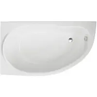 Polimat Eckbadewanne Badewanne Miki RECHTS 145x85 mit Acrylschürze, Füßen und Ablaufgarnitur GRATIS