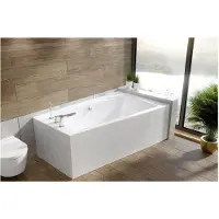 Besco Badewanne Eckbadewanne 150x90 Rechts mit Styroporverkleidung, Ablauf & Füße GRATIS | Komplettset 4in1 Original Acryl Wanne Siphon | BADLAND INFINITY