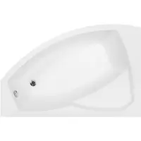 Besco Eckbadewanne Badewanne Rima RECHTS 150x95 mit Acrylschürze, Füßen und Ablaufgarnitur GRATIS